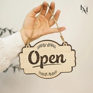 Wooden board " OPEN-CLOSE " 2 in one, decor for shops, shops, shops, accept designs upon request