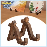 Wooden Plate Holder Cook Book Holder Desk Book Shelf Picture Frame Stand for Kitchen