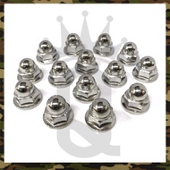 (1 PC) SCREW CAP NUT ABSORBER ORIGINAL SIZE 14 M10 HIGH QUALITY UNIVERSAL EX5 DREAM WAVE KRISS LAGENDA RXZ SKRU ABSOBER