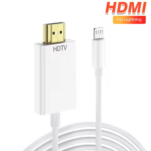 Lightning to HDMI adapter HD For iPhone 14 13 12 11 Connection HDTV Monitor Projector Display Synchr