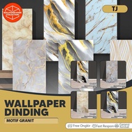 Pack of 10 Sheets of Wall Sticker Wallpaper Foam Wallpaper Vinyl Marble Foam Sticker Room