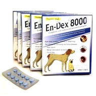 (READY STOCK) En dex 8000 Tick&Flea Prevention for dog(1 strip-10 tablet)