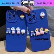 SAMSUNG A34 5G fon sarung blue matte candy colour camera protection cute cartoon corgi doraemon soft