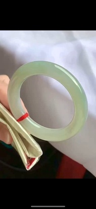 冰種翡翠天然翡翠玉鐲A玉手鐲 玉鈪 • 冰種芙蓉翡翠圓鐲