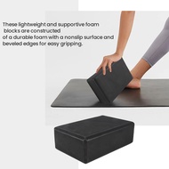 2Pcs Yoga Block and Yoga Strap Set, High Density EVA Foam Block to Support and Improve Poses and Fle
