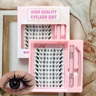 MATA DIY Eyelash Extension Kit Complete - Cluster Eyelash Extension Set - High Quality Eyelash Clust