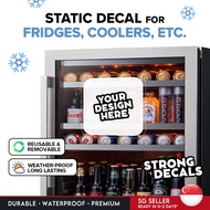 [SG Seller] Static Decal Sticker for Fridge, Cooler, Refrigerator