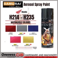 ''SAMURAI'' SPRAY PAINT (MOTORCYCLE COLOUR) HONDA SERIES H214# - H235# VARIABLE COLOR