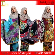 KAIN PASANG! - BATIK LAYLA -CREPE SILK by DESA MURNI BATIK- BATIK TERENGGANU-READY STOCK!FAST SELLIN