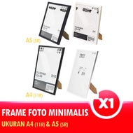 624 - A4 Aesthetic Photo Frame Minimalist Figura Frame Various Sizes A5 5R 11R Photo Frame Pigura