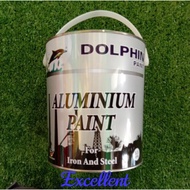 Dolphin Aluminium Paint Anti Rust for Iron And Steel Cat Anti Karat untuk Besi Buatan Malaysia ( 3.5