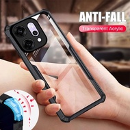 RENO 14 Pro 5g rõ ràng Acrylic Gọng silicon bìa sau cho Oppo RENO 14 Pro 14pro reno14f reno14 reno14