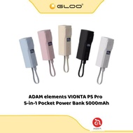 ADAM elements VIONTA P5 Pro 5-in-1 Pocket Power Bank 5000mAh