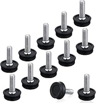 M8 Thread Leveling Feet, 12 PCS Adjustable Furniture Levelers, Rubber Threaded Screw-in Table Feet I
