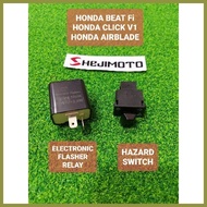 ⊙ ✼ ☍ Hazard switch Honda Beat Fi, Click V1, Honda Airblade PLUG AND PLAY