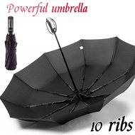 ✅10ribs automatic umbrella wind-resistant large-reinforced folding umbrella/small umbrella/fibrella