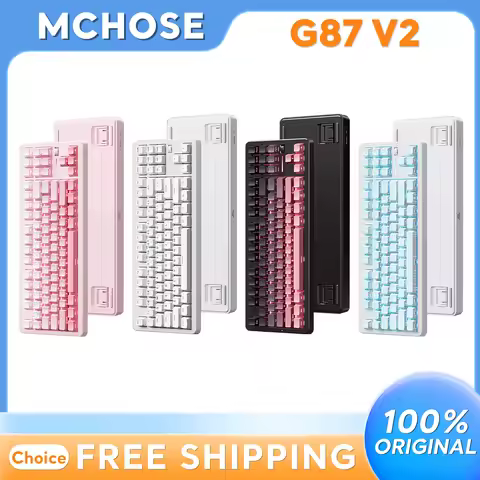 MCHOSE G87 V2 Wireless Tri-mode Customized Mechanical Keyboard Esports Gasket Structure Hot Swappabl