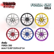Forza Forza350 Alloy Wheels Y Pattern Cnc Work HOLA Brand Edge F:3.50*15/ R:4.0*14 (1 Pair)