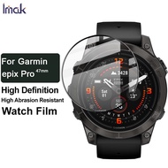 Imak Garmin Epix Pro 47mm Screen Protector Full Cover Glue Acrylic Watch Protective Film