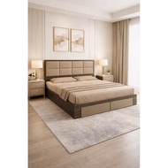D40- Set includes 8 luxurious leather headboard panels, size 1m6-1m8-2m-2m2* height 40cm, thickness 