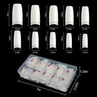 Bag French Fake Nails Tips Transparent Nail Natural Art And Half Extension 36 Nail N2q3