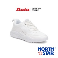 Bata North Star Womens Lace up Sneakers รองเท้าผ้าใบสำหรับผู้หญิง รุ่น Floria สีขาว 5311002