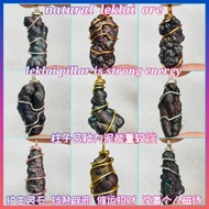 Leklai Pillar Pendant,  Natural Leklai Ore Stone,  Amulet,  Leklai,  lridescent Goethite,  (PL15)