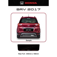 Honda BRV 2017 Acrylic Kereta Plate Nombor Papan Belakang Penuh Logo Produk Baru