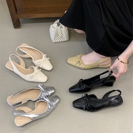 French Style Ribbon Square Head Mules (Size 35-39)