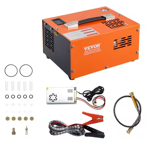 VEVOR PCP Air Compressor 4500PSI/30Mpa Portable PCP Airgun Compressor with External Converter