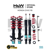 Honda Civic FB - H&W S6 Series (Adjustable Coilover)