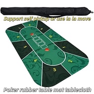 Professional Poker Pads Portable Rubber Poker Table Tops, Noise Reduction, and For Poker Games