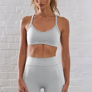 Áo ngực thể thao cổ tròn chéo lưng Plunge Scoop dành cho Hyrox Hike Fitness, Padel, Tennis, Pickleba