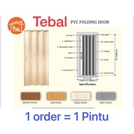 TEBAL ~ Italy PVC Folding Door / Room Divider # Pintu lipat # Pintu Bilik Mandi