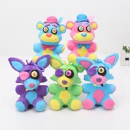 15cm FNAF Five Nights at Freddy's Plush Pendant Toys Freddy Foxy Stuffed Neon Rainbow Series Plushie