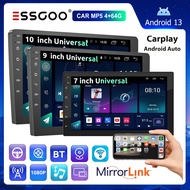 ESSGOO NEW 2 Din 4+64GB Android car MP5 Player AHD camera 7/9/10 inch Touch Screen carplay&android a