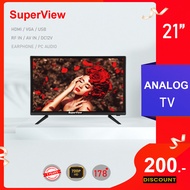ทีวี SuperView LED TV ทีวี21นิ้ว tv ทีวี ทีวีจอแบน โทรทัศน์