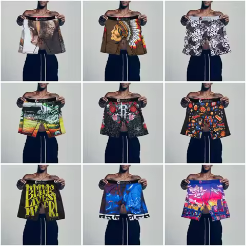 ETHIKA 1Pcs Men Underwear Boxers Breathable Mesh Mens Panties Plus Size S-3XL Swimming Summer Man Un