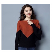 BATWING Top Blouse Batwing Knitwear Women Blouse Knitwear Blouse Labuh Knit