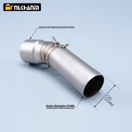 New

 For  F650GS F700GS F800GS F800R F800GT 2009-2016 Exhaust Pipe Motorcycle Mid Middle Link Pipe 