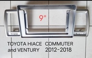 กรอบจอแอนดรอยด์ หน้ากากวิทยุ หน้ากากวิทยุรถยนต์ TOYOTA HIACE /COMMUTER (RHD./LHD.) ปี2013-2018 สำหรั