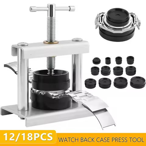 Watchmaker Tools For back cover ssteel material with 12pcs/18pcs mold watch back press tool pressing