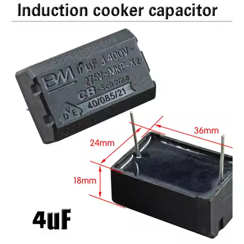 Induction cooker capacitor 275V-400V 4UF high voltage spare parts