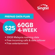 Singtel Data Package - 4-Week 60GB Data Plan