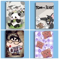 Cute samsung tablet leather case tab a9 a9+ a7lite a8 10.5 2022 tab a7 10.4 tab s6lite s7 s8 s9 fe p