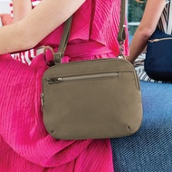 美國 TRAVELON | Tailored防盜斜背中包(棕) | RFID 防割 側背