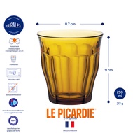 แก้วน้ำ Duralex Picardie Amber แก้วกาแฟ แก้วชา แก้วน้ำสั้น แก้วน้ำสูง เทมเปอร์กลาส