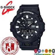 (READY STOCK) Official Marco Warranty CASIO G-SHOCK GA-700EH-1A Analog Digital Black Resin Strap Wat