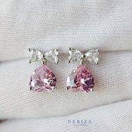 Neriza Jewelry/ ต่างหูออกงานเพชรสังเคราะห์ ประกายเทียบเท่าเพชรแท้ NE169