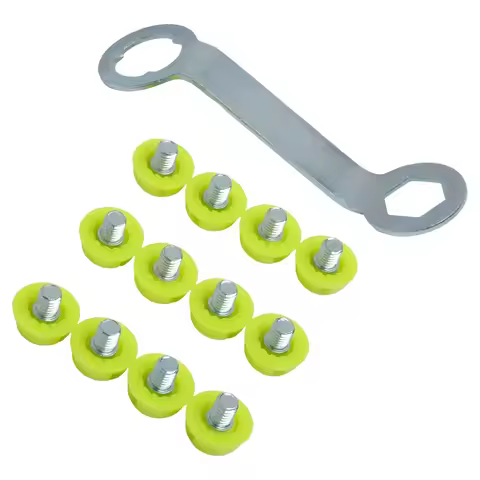 12Pcs Football Shoe Replacement Spikes 7mm/10mm Professional Football Shoe Studs For 5MM Threaded Fo